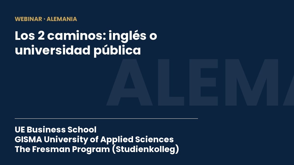 Alemania: los 2 caminos para estudiar afuera — en inglés o en universidad pública