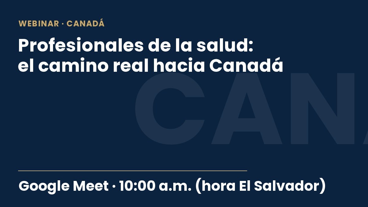 Profesionales de la salud: el camino real hacia Canadá
